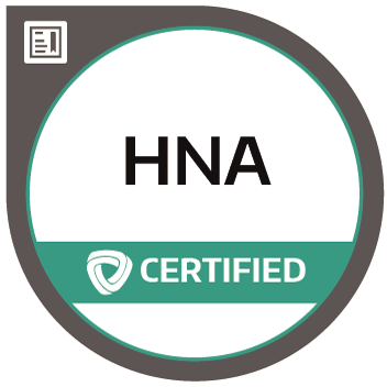 Certification badge for Humanitarian Needs Assessment (HNA)