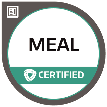 Certification badge for Monitoring, Evaluation, Accountability, and Learning (MEAL)