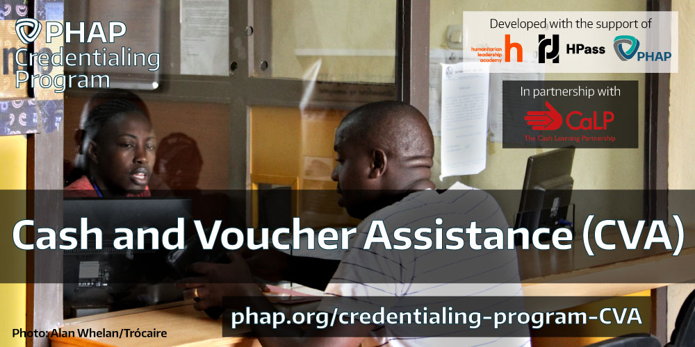 Cash and Voucher Assistance (CVA) certification